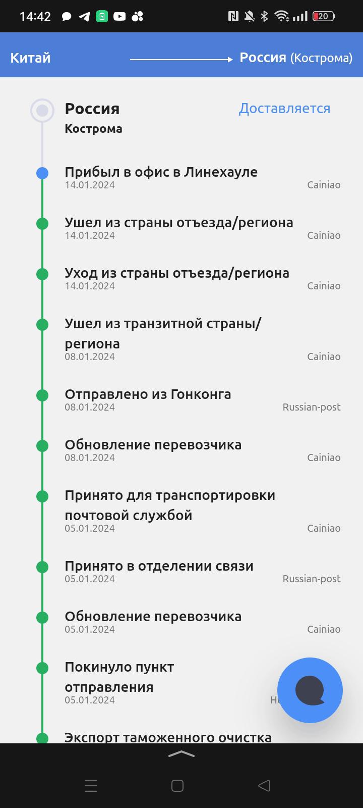 Отслеживание посылки через авито